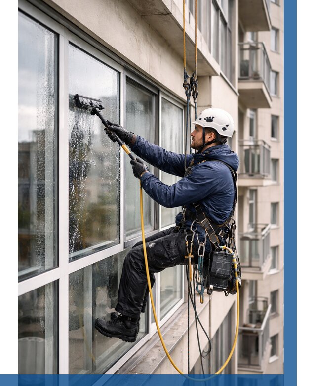 Мойка балконного остекления в Лангепасе от 3535 р. | ВЫСОТНИК-Лнг