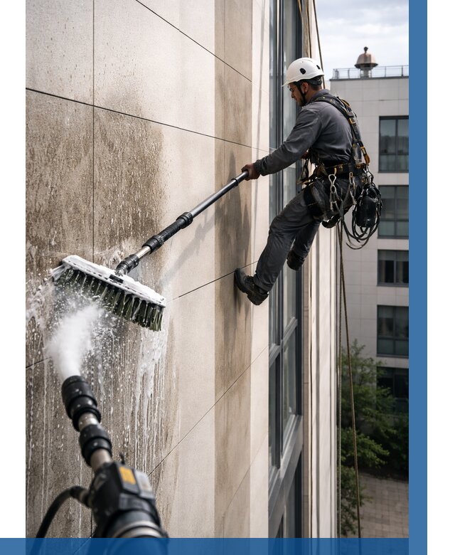 Мойка фасада из керамогранита в Лангепасе от 303 р. | ВЫСОТНИК-Лнг