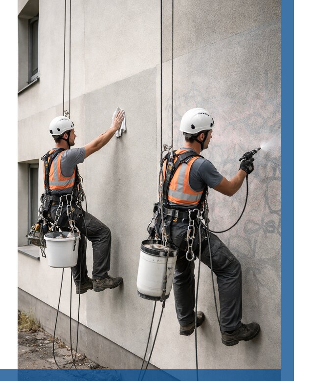 Антиграффити покрытие фасада в Лангепасе от 606 р. | ВЫСОТНИК-Лнг