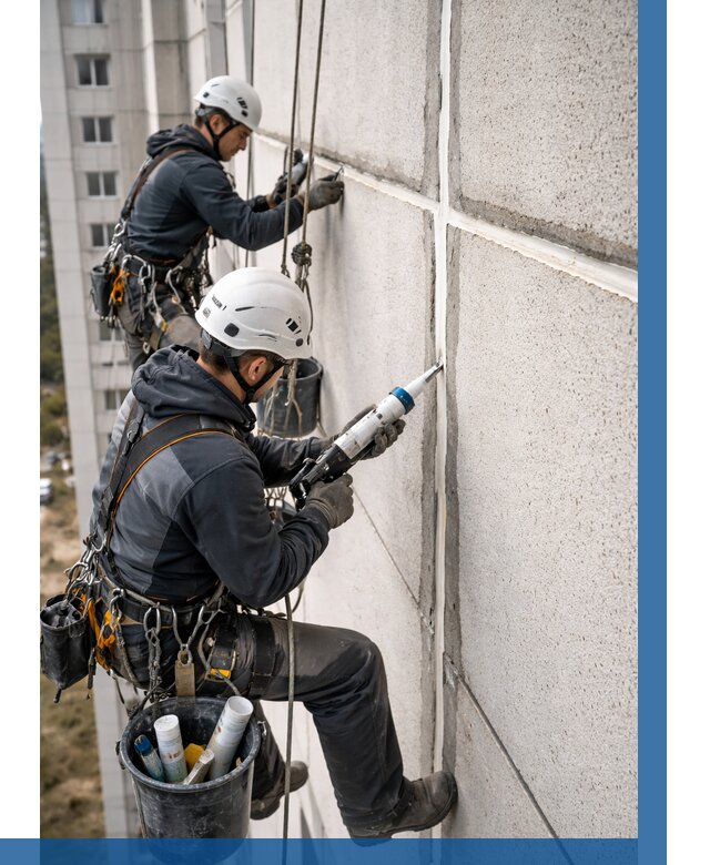 Герметизация межпанельных швов в Лангепасе от 707 р. | ВЫСОТНИК-Лнг