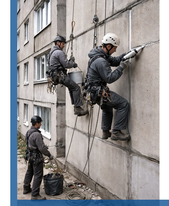 Герметизация межпанельных швов в Лангепасе с гарантией герметичности