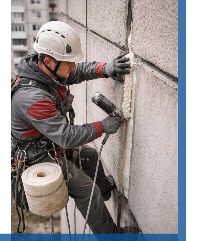 Утепление межпанельных швов в Лангепасе от 707 р. | ВЫСОТНИК-Лнг