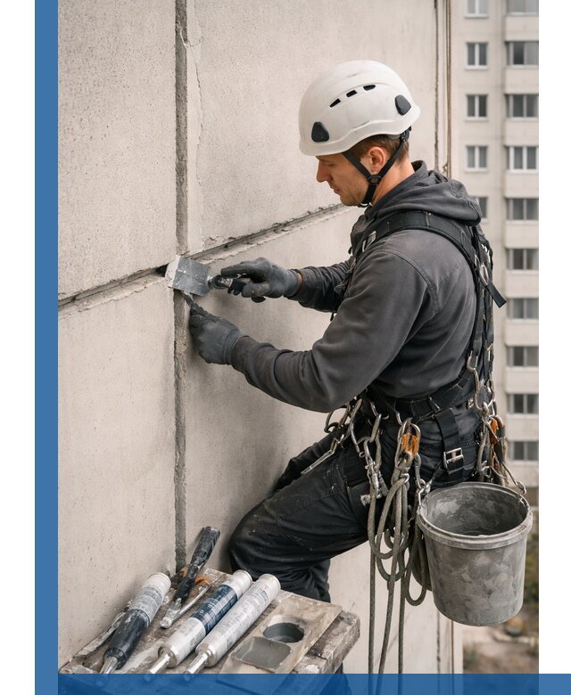 Ремонт межпанельных швов в Лангепасе герметизация и восстановление