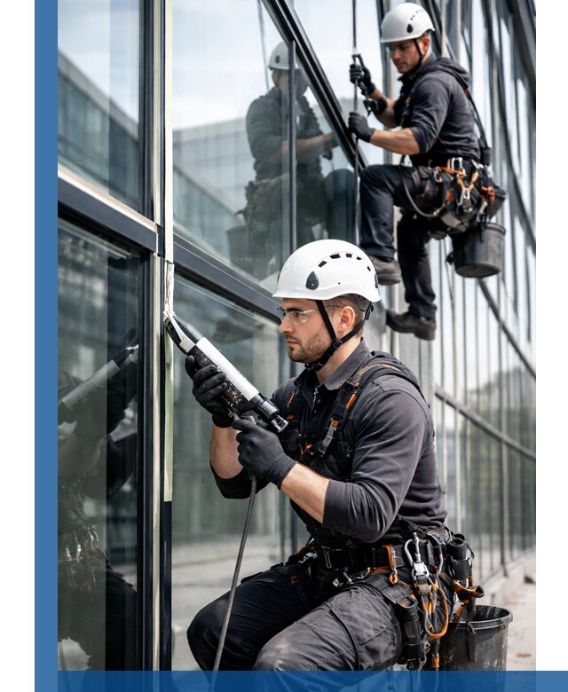 Герметизация витражных швов в Лангепасе для зданий и фасадов