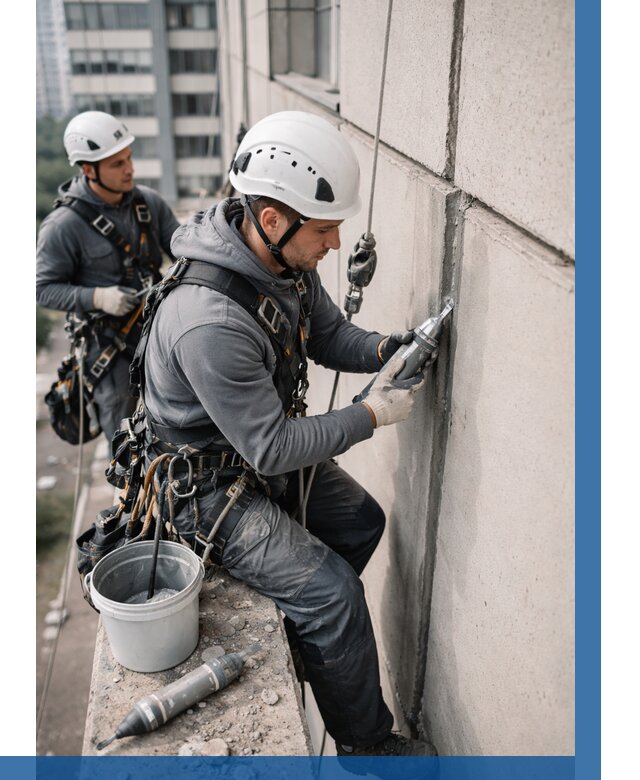 Ремонт деформационных швов здания в Лангепасе от 1010 р. | ВЫСОТНИК-Лнг