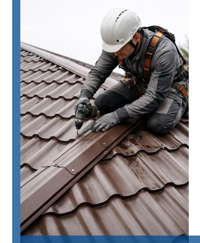 Ремонт металлочерепицы на крыше в Лангепасе профессионально