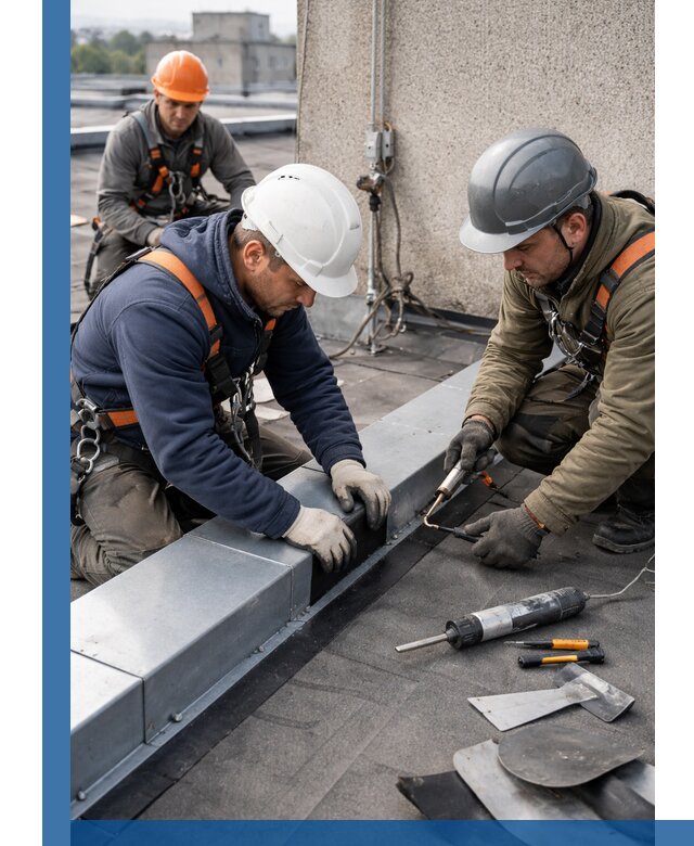 Ремонт кровельных примыканий в Лангепасе профессионально