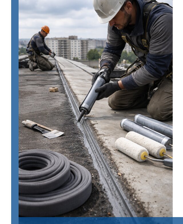 Герметизация швов кровли в Лангепасе с гарантией герметичности