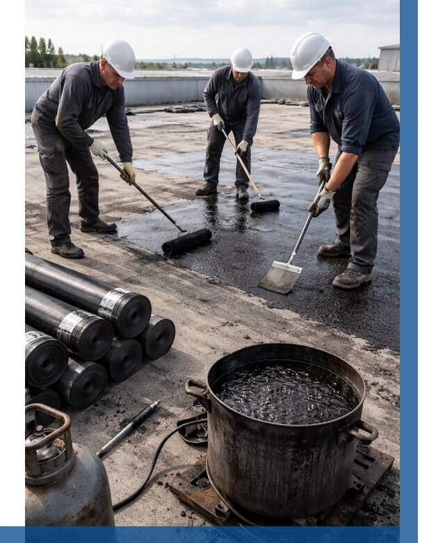 Гидроизоляция кровли мастикой в Лангепасе от 606 р. | ВЫСОТНИК-Лнг