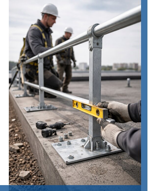 Монтаж кровельного ограждения в Лангепасе от 1212 р. | ВЫСОТНИК-Лнг