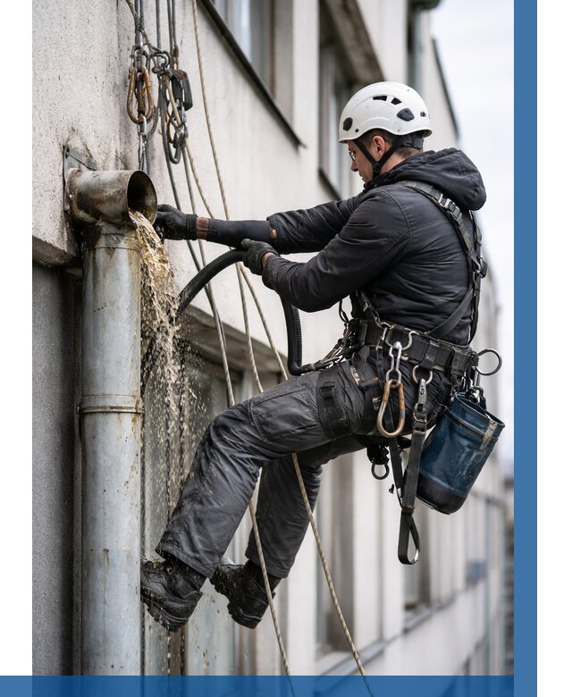 Прочистка водосточных труб в Лангепасе от 3535 р. | ВЫСОТНИК-Лнг