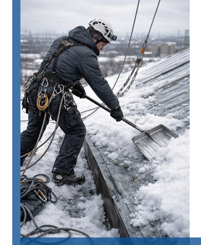 Профессиональная очистка кровли от снега и наледи в Лангепасе