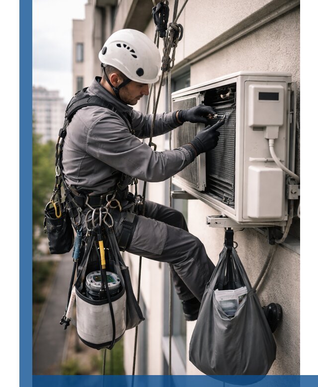 Обслуживание внешнего блока кондиционера в Лангепасе профессионально