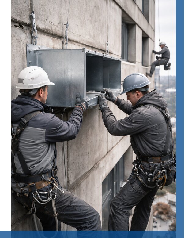 Монтаж вентиляционных коробов в Лангепасе от 3030 р. | ВЫСОТНИК-Лнг