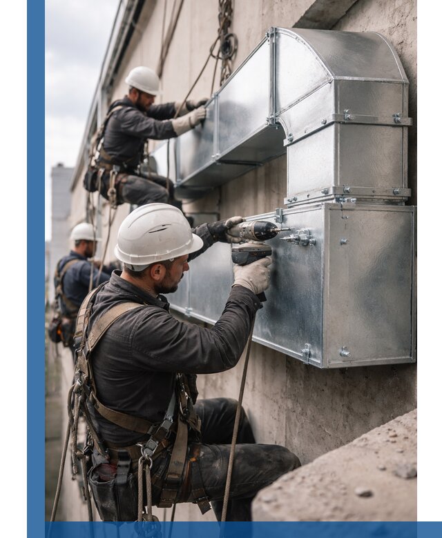 Профессиональный монтаж вентиляционных коробов в Лангепасе под ключ