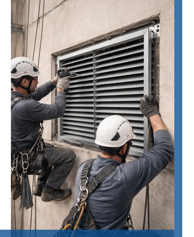 Монтаж вентиляционных решеток в Лангепасе от 4545 р. | ВЫСОТНИК-Лнг