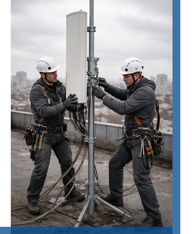 Монтаж антенн связи на крыше в Лангепасе от 8585 р. | ВЫСОТНИК-Лнг