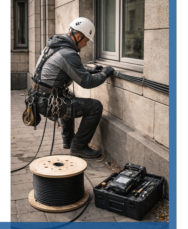 Прокладка оптоволоконного кабеля в Лангепасе от 808 р. | ВЫСОТНИК-Лнг