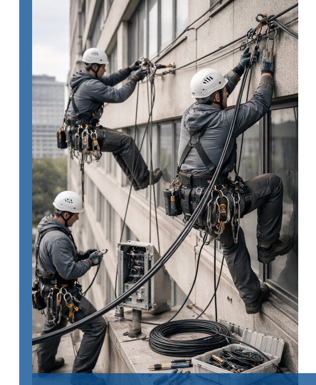 Прокладка оптоволоконного кабеля в Лангепасе под ключ с тестированием