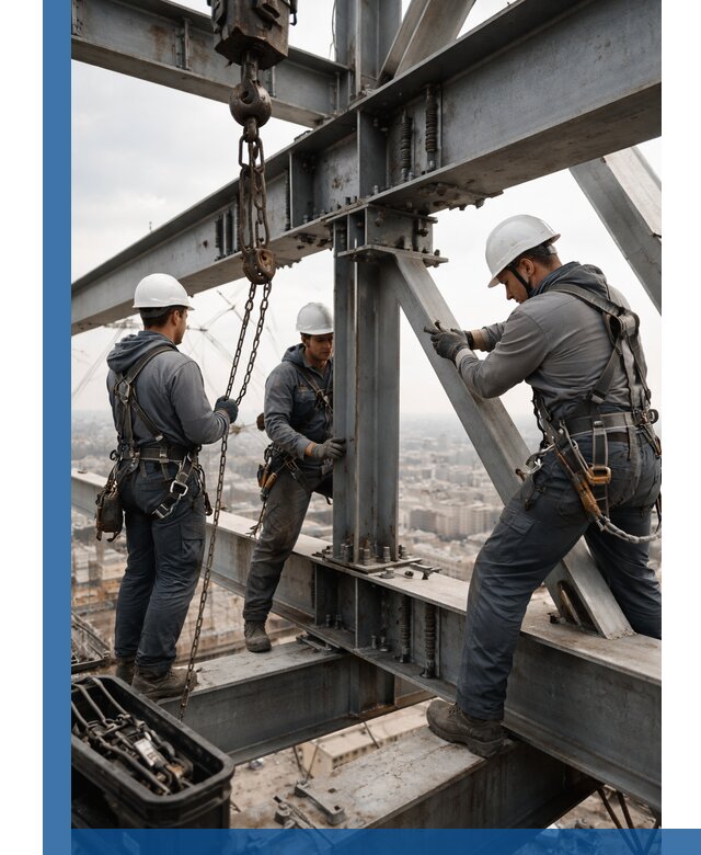 Профессиональный монтаж металлоконструкций на высоте в Лангепасе