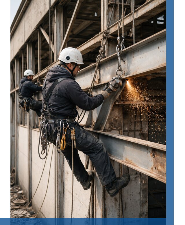 Демонтаж металлоконструкций на высоте в Лангепасе от 6565р. |ВЫСОТНИК-Лнг