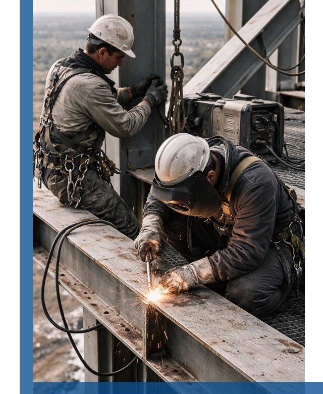 Высотные сварочные работы в Лангепасе для промышленных объектов