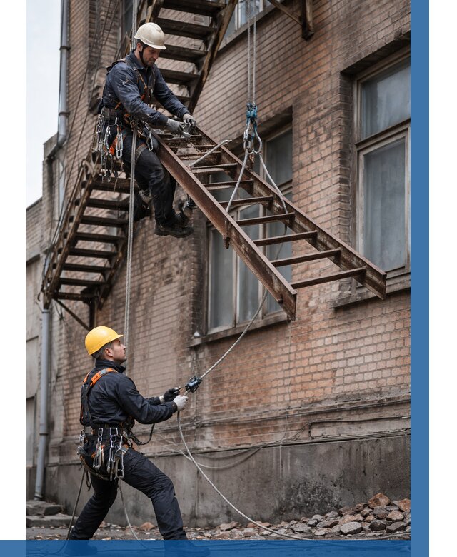 Демонтаж пожарной лестницы в Лангепасе от 12120 р. | ВЫСОТНИК-Лнг