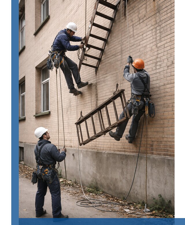 Демонтаж пожарной лестницы в Лангепасе быстро и безопасно