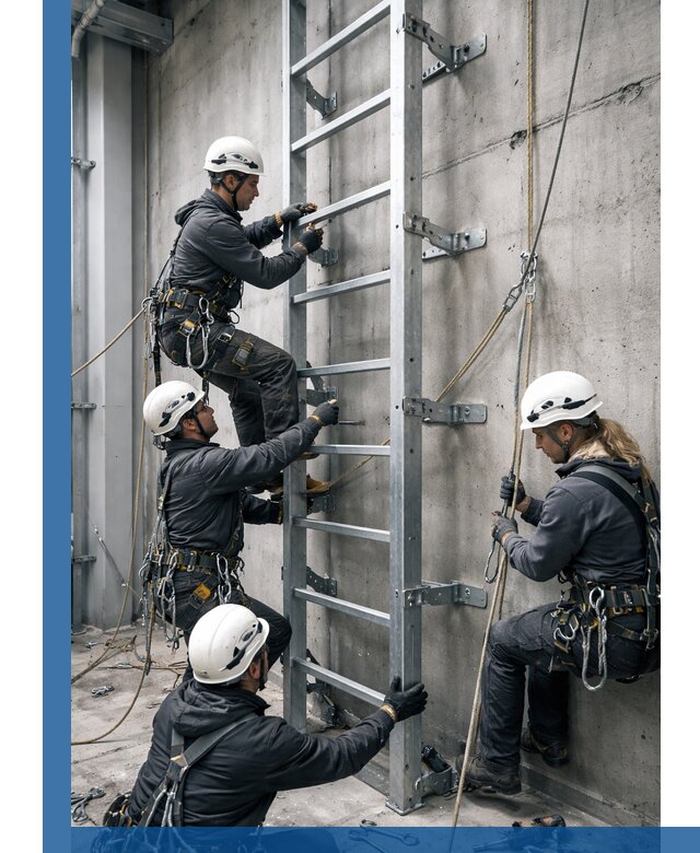 Монтаж металлических лестниц в Лангепасе под ключ со гарантией