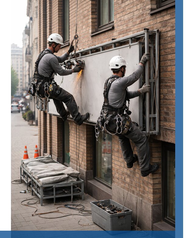 Демонтаж рекламной вывески в Лангепасе от 6565 р. | ВЫСОТНИК-Лнг