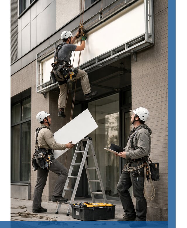 Монтаж светового короба в Лангепасе от 6565 р. | ВЫСОТНИК-Лнг