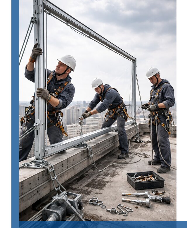 Монтаж крышных рекламных конструкций под ключ в Лангепасе