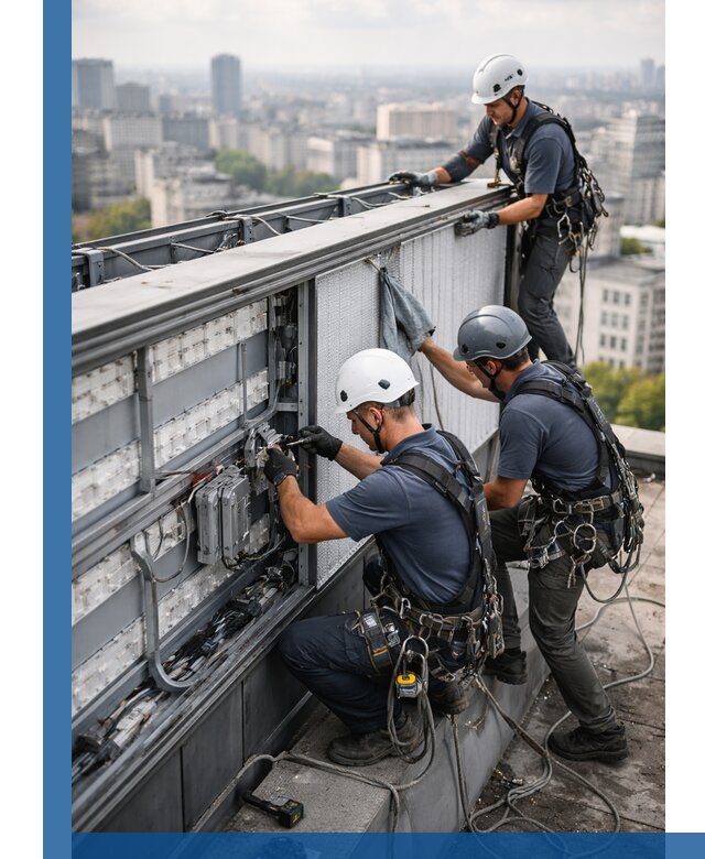 Профессиональное обслуживание крышной рекламы в Лангепасе под ключ