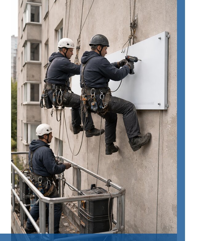 Монтаж табличек и указателей в Лангепасе от 3535 р. | ВЫСОТНИК-Лнг