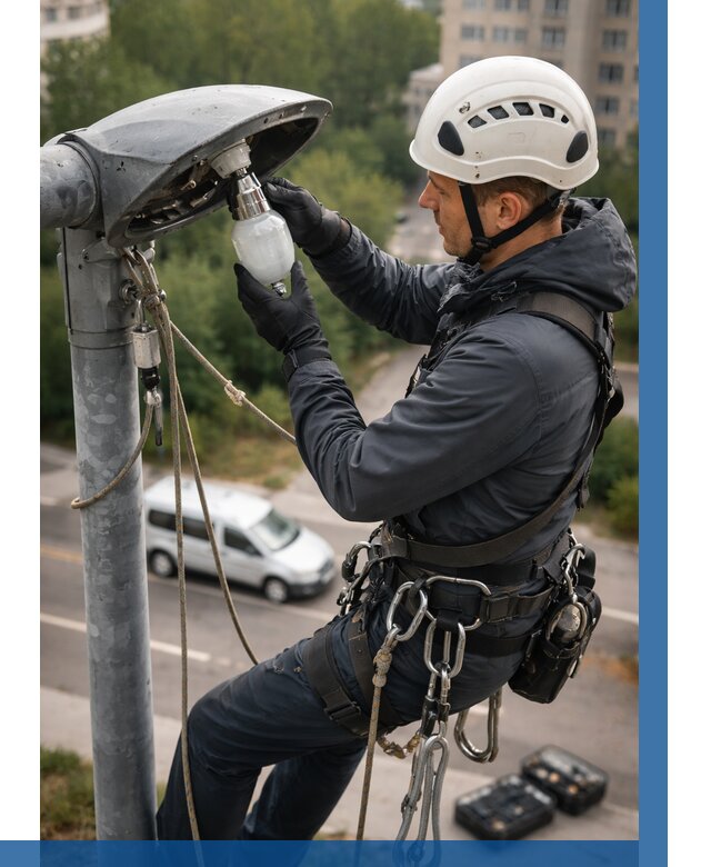 Замена ламп на высоте в Лангепасе от 2525 р. | ВЫСОТНИК-Лнг