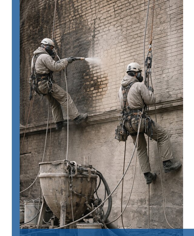 Пескоструйная очистка фасадов в Лангепасе профессионально