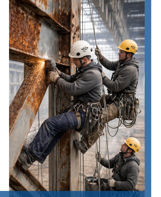 Зачистка металла от ржавчины в Лангепасе от 354 р. | ВЫСОТНИК-Лнг