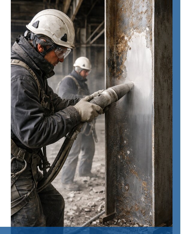 Удаление старой краски с металла в Лангепасе от 455 р. | ВЫСОТНИК-Лнг