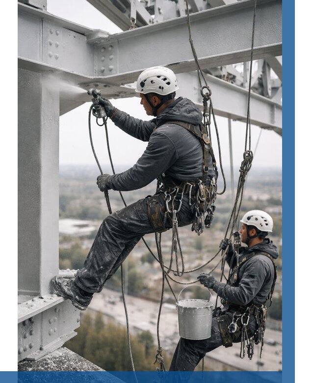 Покраска металлоконструкций на высоте в Лангепасе 354 р |ВЫСОТНИК-Лнг