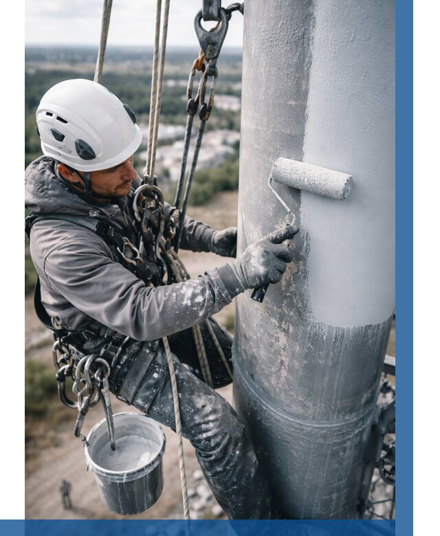 Покраска мачт связи под ключ в Лангепасе от 859 р. | ВЫСОТНИК-Лнг