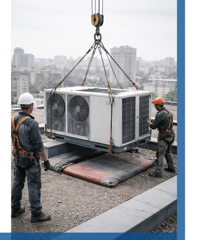 Подъем груза на крышу в Лангепасе от 5050 р. | ВЫСОТНИК-Лнг заказать