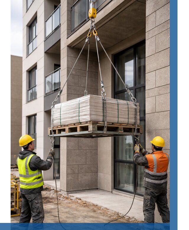 Подъем керамогранита на этаж в Лангепасе от 3535 р. | ВЫСОТНИК-Лнг