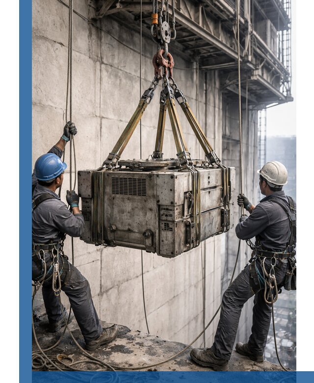 Такелажные работы на высоте, подъем и монтаж грузов в Лангепасе