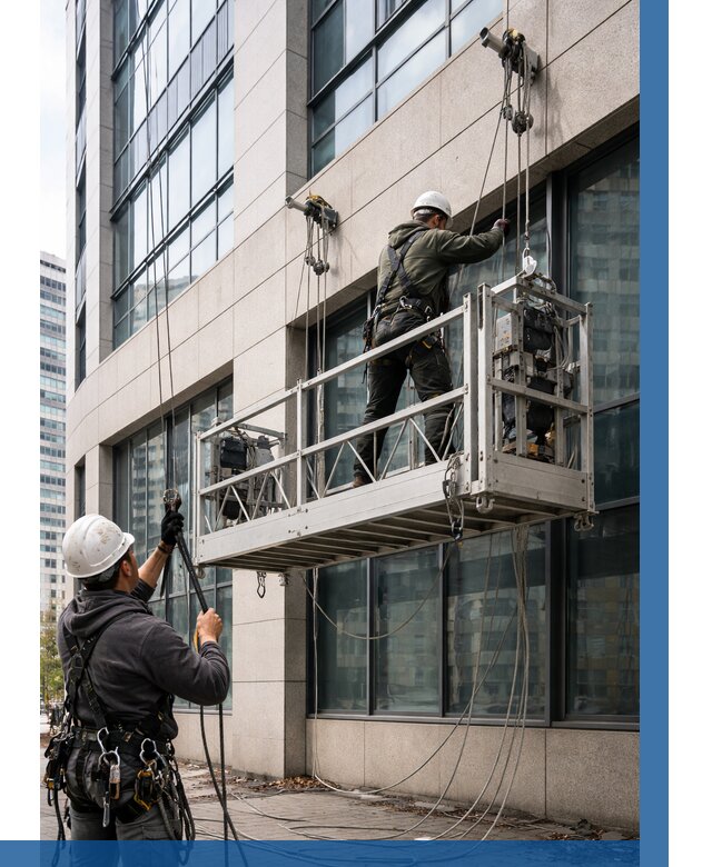 Монтаж и подъем фасадной люльки в Лангепасе от 12120 р. | ВЫСОТНИК-Лнг