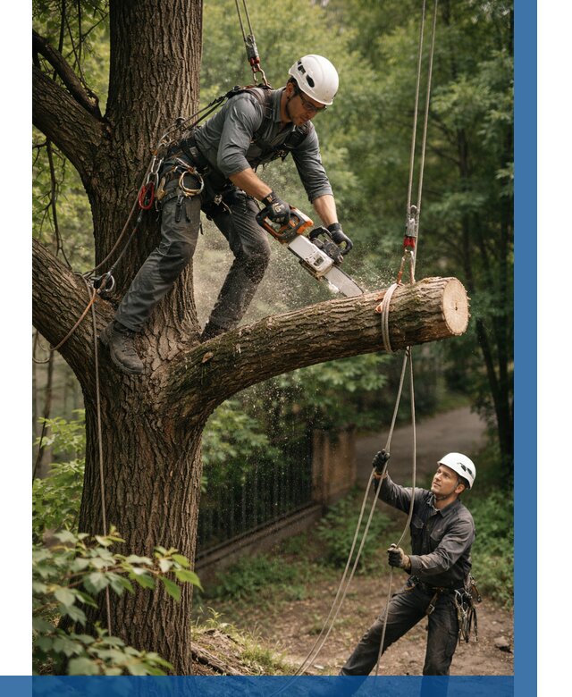 Спил деревьев альпинистами в Лангепасе от 8080 р. | ВЫСОТНИК-Лнг