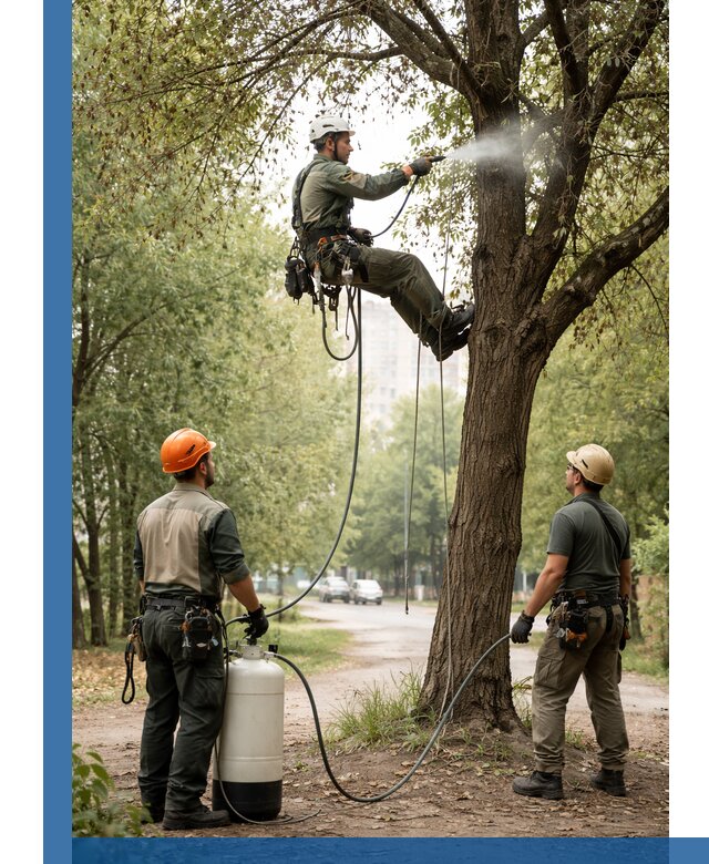 Обработка деревьев от вредителей в Лангепасе профессиональная защита