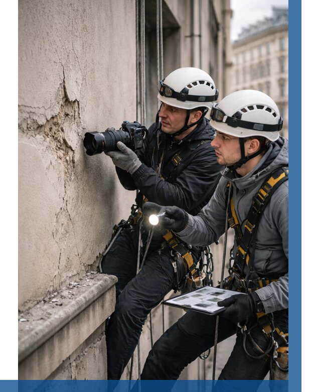 Фотофиксация дефектов фасада в Лангепасе от 4545 р. | ВЫСОТНИК-Лнг