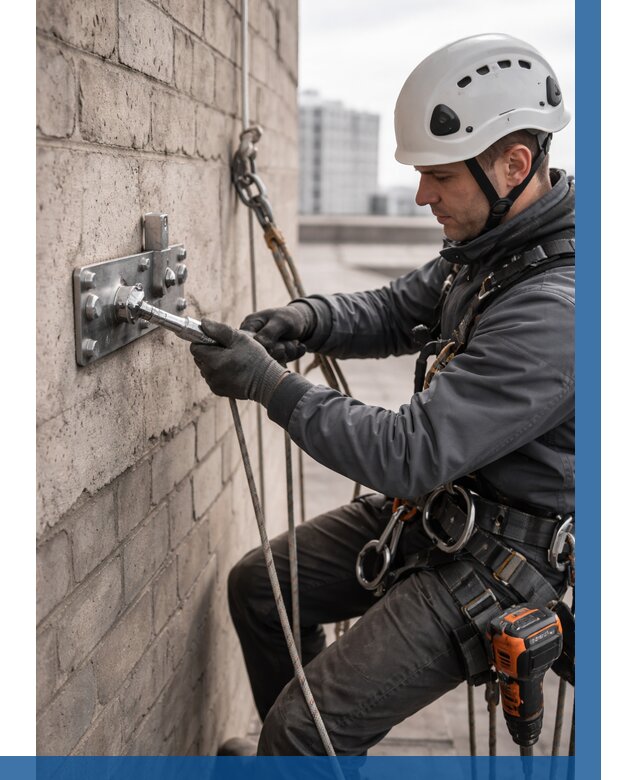 Установка анкерных точек в Лангепасе от 3535 р. | ВЫСОТНИК-Лнг